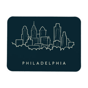Magnet Flexible Philadelphie Pennsylvanie Skyline