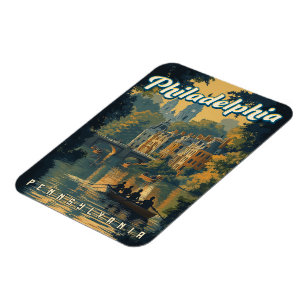 Magnet Flexible Philadelphie - Pennsylvanie Vintage