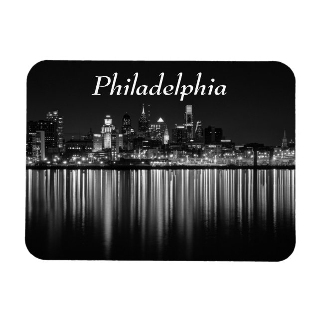 Magnet Flexible Philly night b/w (Horizontal)
