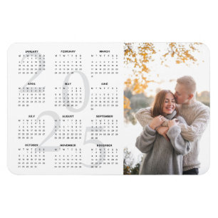 Magnet Flexible Photo 2025 Calendrier mensuel