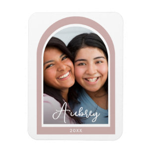 Magnet Flexible Photo Arc de cadre moderne avec un joli script ros