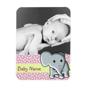 Magnet Flexible Photo bébé/ Eléphant