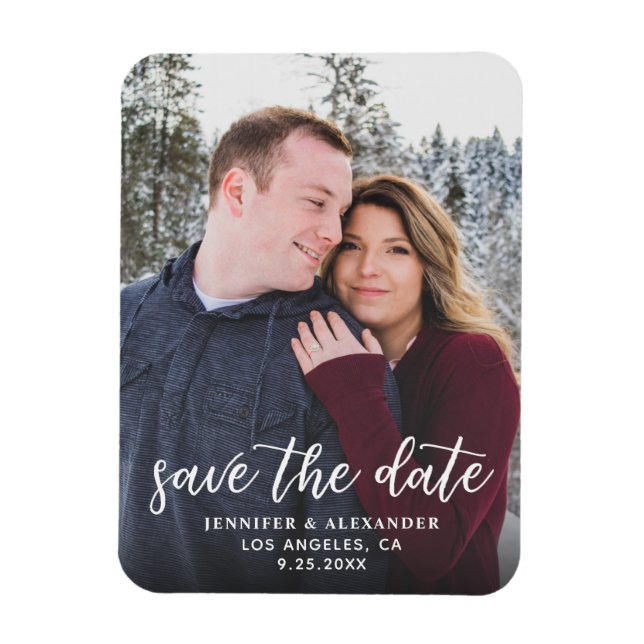Magnet Flexible Photo & Calligraphie 2- Enregistrer la date plus s (Vertical)