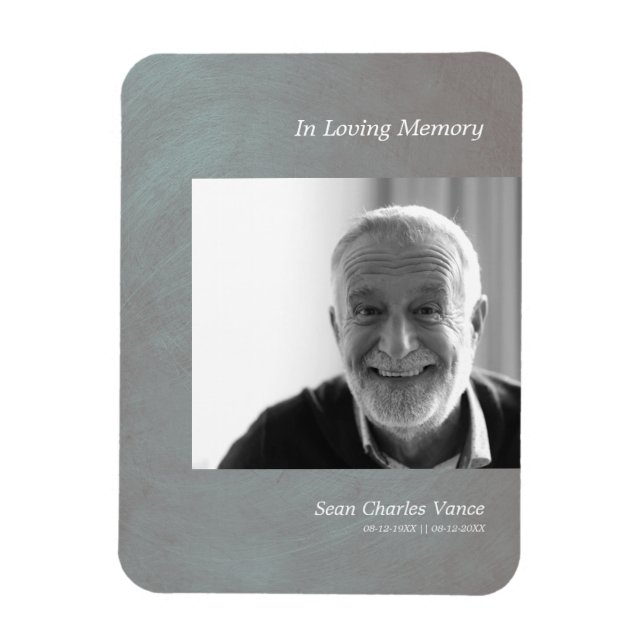 Magnet Flexible Photo Cher On Se Souvient De L'Effet Métallique Gr (Vertical)