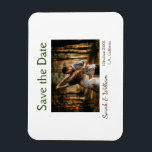 Magnet Flexible Photo classique blanc élégant typographie mariage<br><div class="desc">conception</div>