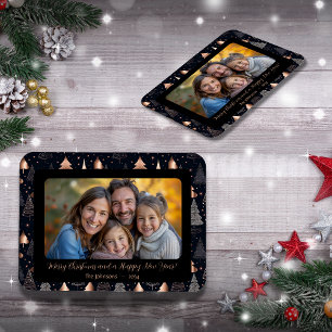 Magnet Flexible Photo classique Gold et Black Christmas Tree