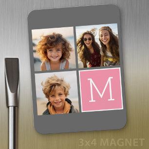 Magnet Flexible Photo Collage Instagram tendance Monogramme person