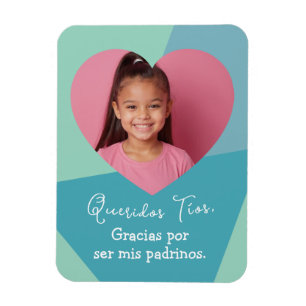 Magnet Flexible Photo dans un cœur Cadeau de remerciement pour par