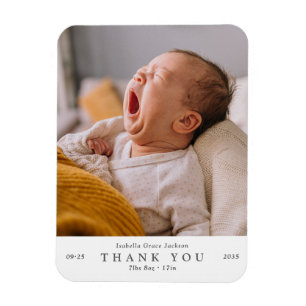 Magnet Flexible Photo de bébé minimaliste moderne
