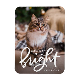 Magnet Flexible Photo de chat Meowy et lumineux