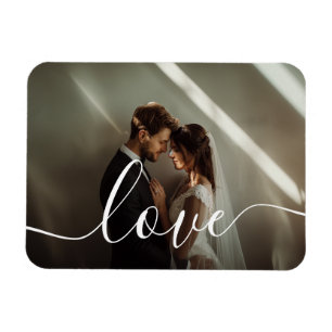 Magnet Flexible Photo de couple personnalisée 'Amour'