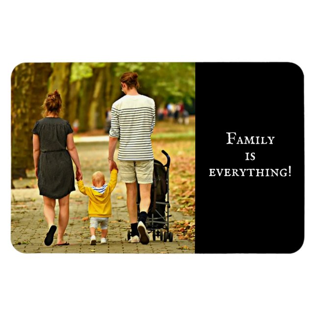 Magnet Flexible Photo de coutume familiale  (Horizontal)