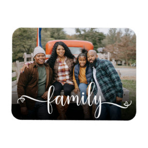 Magnet Flexible Photo de famille en écriture