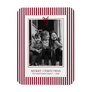 Magnet Flexible Photo de famille férié à rayure arc rouge