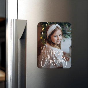 Magnet Flexible Photo de Joyeux Noël en écriture fantaisiste