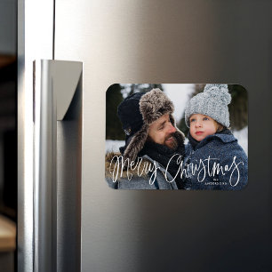 Magnet Flexible Photo de Joyeux Noël en écriture fantaisiste