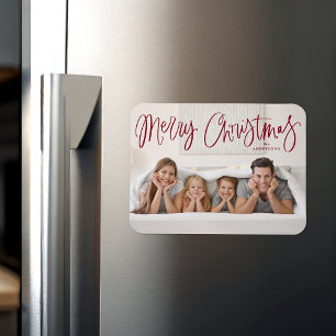Magnet Flexible Photo de Joyeux Noël en écriture manuscrite Cranbe