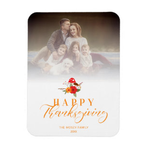 Magnet Flexible Photo de la famille du Bon thanksgiving de transpa