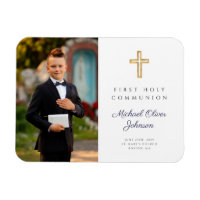 Photo de la première sainte communion du garçon mo