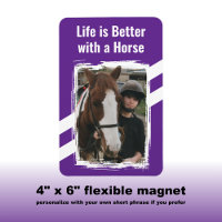 Photo de l'amant du cheval blanc violet