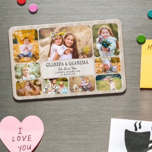 Magnet Flexible Photo de l'amour des grands-parents pour leurs pet