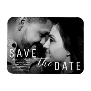 Magnet Flexible Photo de mariage avec superposition sombre et hume