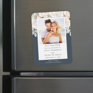 Magnet Flexible Photo de mariage personnalisée pour annoncer la da