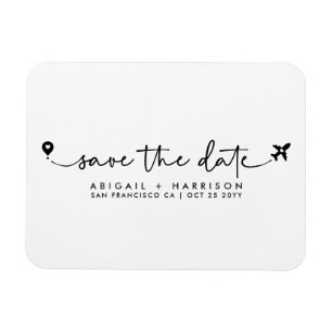 Magnet Flexible Photo de script de mariage de destination simple