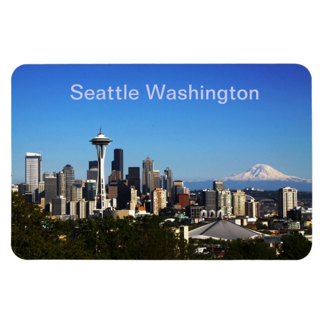 Magnet Flexible Photo de Seattle Washington (Horizontal)