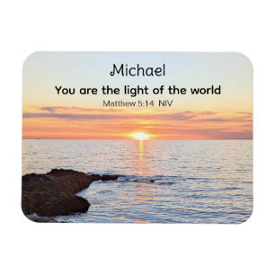 Magnet Flexible Photo de Sun and Ocean Bible Nom du couplet