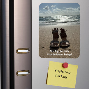 Magnet Flexible Photo de vacances de famille personnalisé Réfrigér