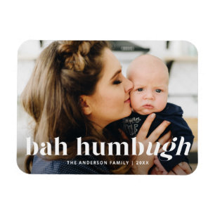 Magnet Flexible Photo de vacances drôle Bah Humbug Ugh