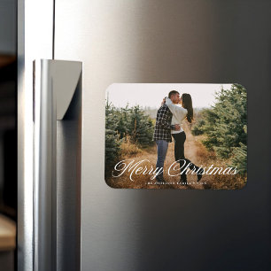 Magnet Flexible Photo d'écriture calligraphique Joyeux Noël