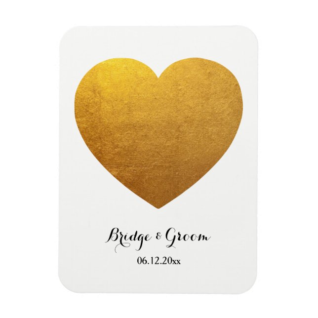 Magnet Flexible Photo en forme de cœur personnalisé pour anniversa (Vertical)