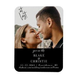 Magnet Flexible Photo Enfin Mariage Enregistrer la Date