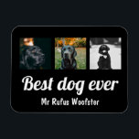 Magnet Flexible Photo et texte personnalisés<br><div class="desc">Ajoutez votre propre photo et texte à cet aimant personnalisable,  personnalisé pour répondre à vos besoins de Ricaso</div>