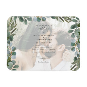 Magnet Flexible Photo Eucalyptus Faire-part de mariage