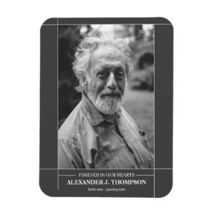 Magnet Flexible Photo funéraire moderne en mémoire d'amour