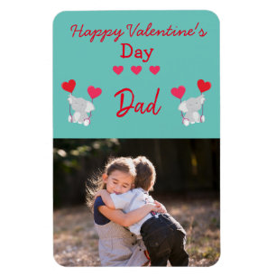 Magnet Flexible Photo Heureuse Sainte-Valentin Papa