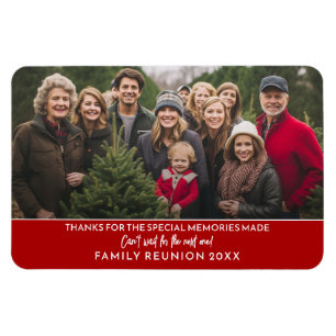 Magnet Flexible Photo Horizontal - Remerciement pour réunion de fa