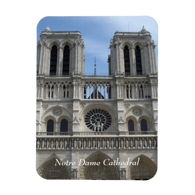 Magnet Flexible Photo Magnet—Cathédrale Notre-Dame (Vertical)