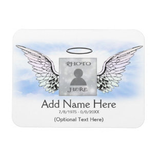 Magnet Flexible Photo Memorial Angel Wings