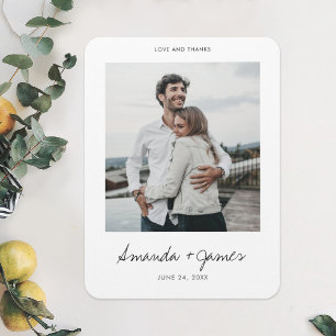 Magnet Flexible Photo Merci de mariage personnalisée