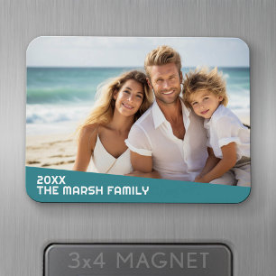 Magnet Flexible Photo minimaliste moderne avec bloc de couleur dia