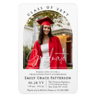 Photo Modern Arch Graduate Script Graduate Party