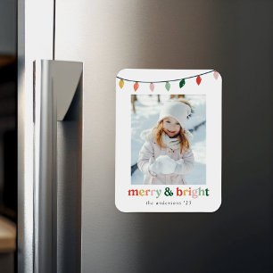 Magnet Flexible Photo moderne de Joyeux et de Vacances brillantes