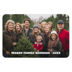 Magnet Flexible Photo panoramique de réunion de famille avec type
