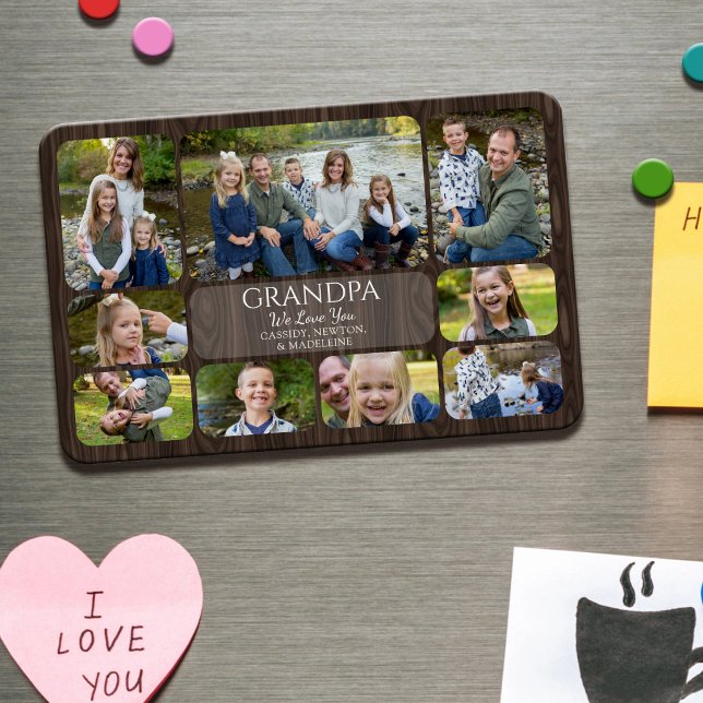 Magnet Flexible Photo Papy Aime Petits-Enfants (Créateur téléchargé)