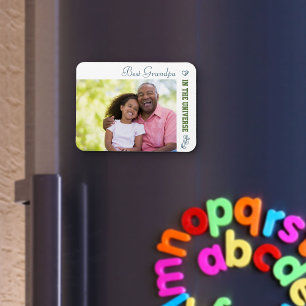 Magnet Flexible Photo personnalisé - Meilleur grand-père de l'univ