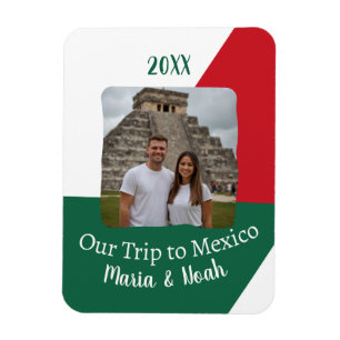 Magnet Flexible Photo personnalisé Notre voyage au Mexique Souveni